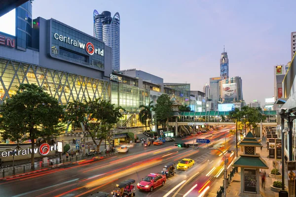 Thailand Bangkok Verkeer Ratchadamri Roa — Stockfoto