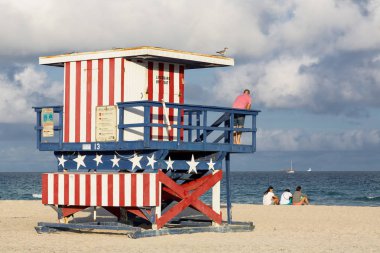 South Beach 'teki cankurtaran kulesi.