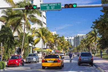 Miami, Güney Sahili, Okyanus Yolu 'nda Taksi