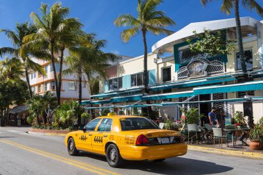Miami, Güney Sahili, Okyanus Yolu 'nda Taksi