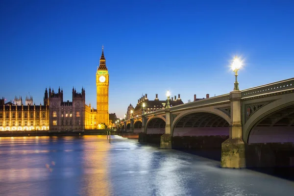 Big Ben Reloj Torre Casa Del Parlamento Ciudad Westminster Londres —  Fotos de Stock