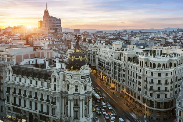 Skyline von Madrid — Stockfoto