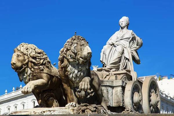 Madrid, Plaza de Cibeles — Stock Photo, Image