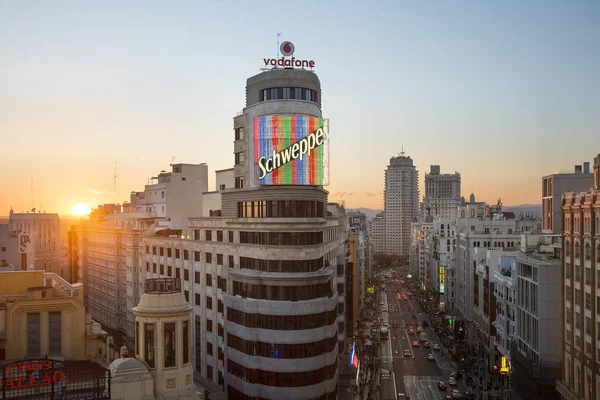 Spagna, Skyline a Madrid — Foto Stock