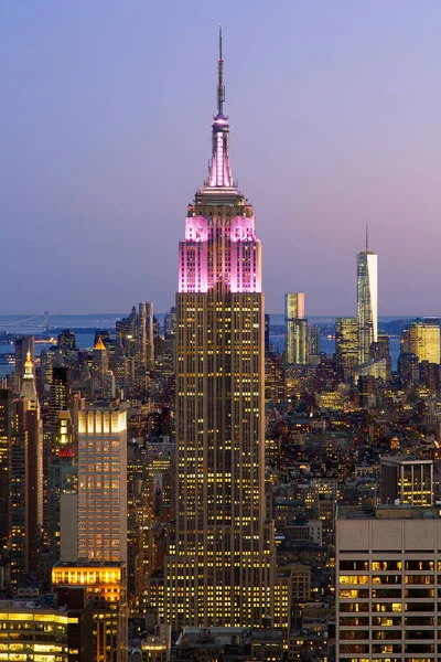 Skyline της Νέας Υόρκης με Empire State Building — Φωτογραφία Αρχείου