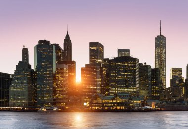 New York şehrinin silüeti