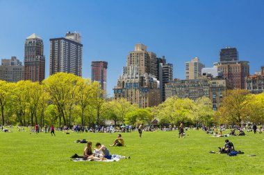 Central Park çevresindeki yüksek binalar