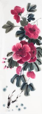 parlak hibiscus çiçek hafif bir arka plan üzerinde