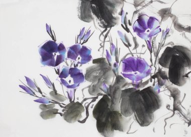 parlak sabah zafer çiçek hafif bir arka plan üzerinde