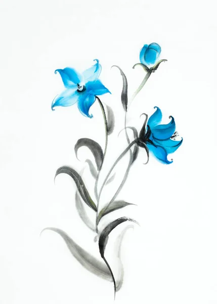 Ніжний Квітковий Дзвін Світлому Фоні — стокове фото