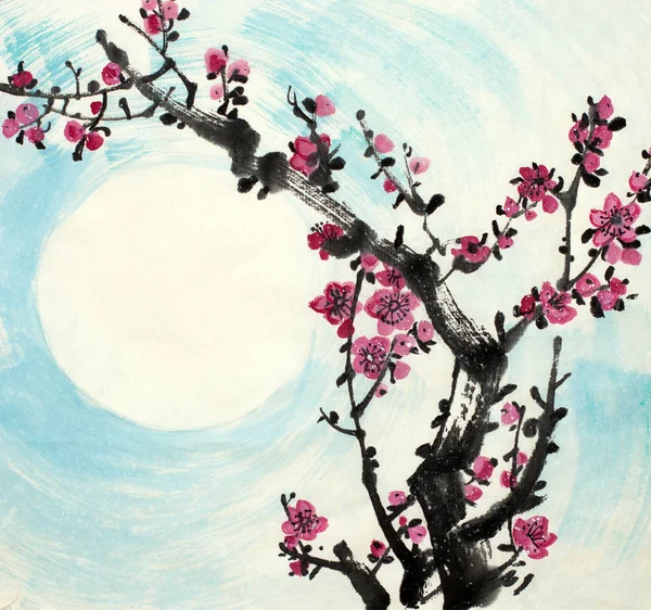 Prune Fleurs Lune — Photo