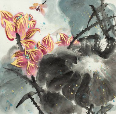 pembe nilüfer çiçeği