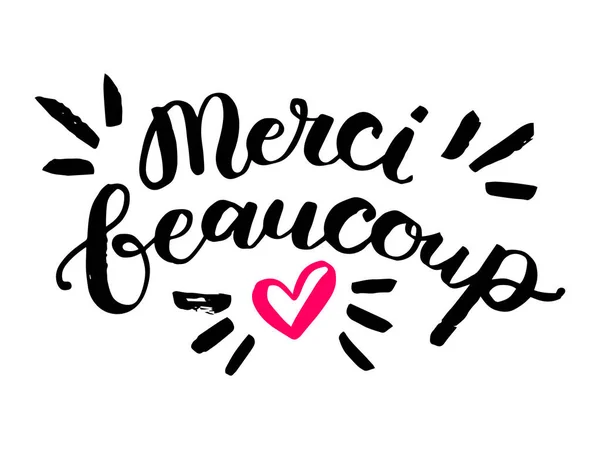 Merci Beaucoup Art Lettrage Mode Avec Citation Inspirante