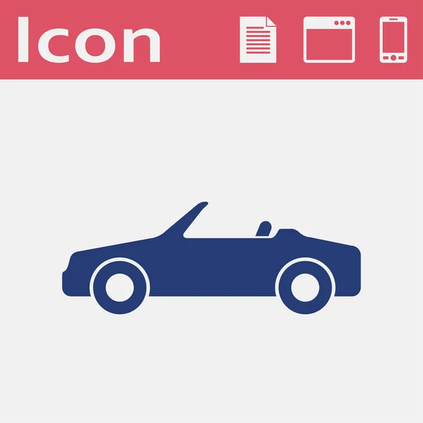 Icône Vectorielle Cabriolet — Image vectorielle