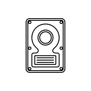 vektör anahat simgesini sabit disk 