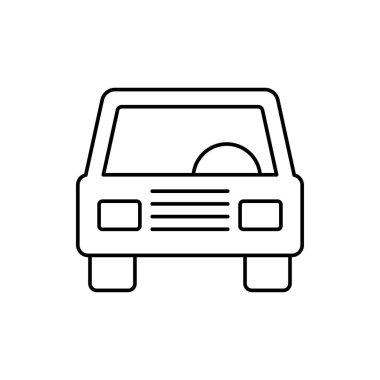 Araba açık vektör anahat simgesini 