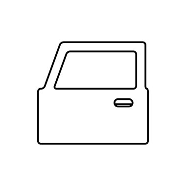 arabanın kapısını vektör anahat simgesini 