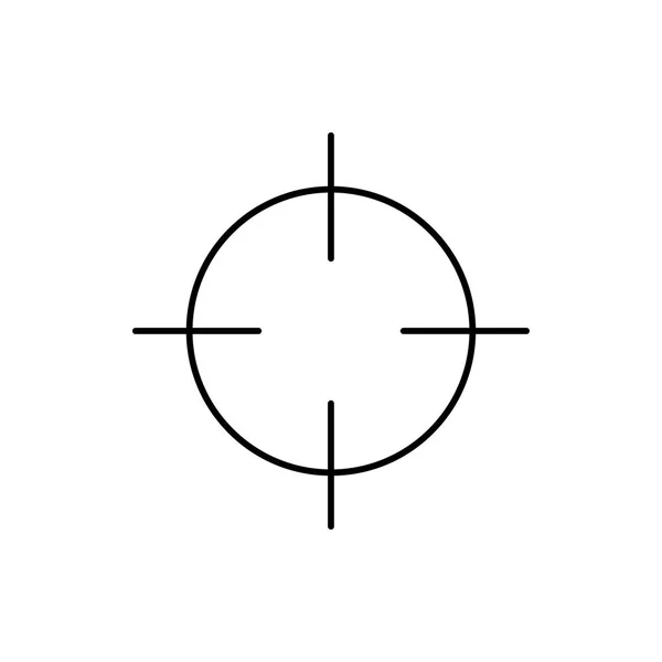 Icône de contour vectoriel du réticule — Image vectorielle