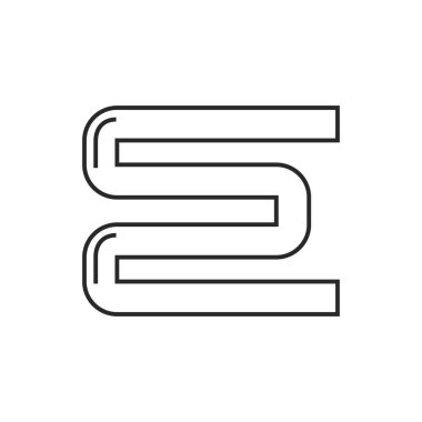 Havlu banyosu radyatör illüstrasyon. Banyo vektör anahat simgesi