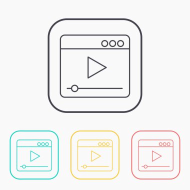 vektör anahat simgesini player penceresi 