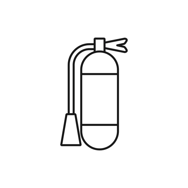 Vector outline icon of fire extinguisher — Stock Vector