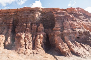 Huelva 'daki (İspanya) Riotinto eski madenlerinin kalıntıları)