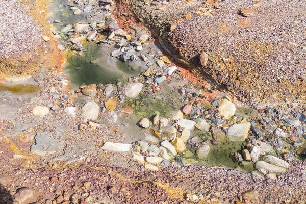 Cooper Oxide Green Color Remains Old Mines Riotinto Huelva Spain — Foto de Stock