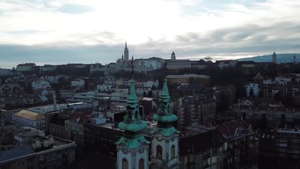 Budapest Szent Anna Aeria — Stockvideo