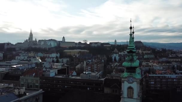 Budapeşte Szent Anna Aeria — Stok video