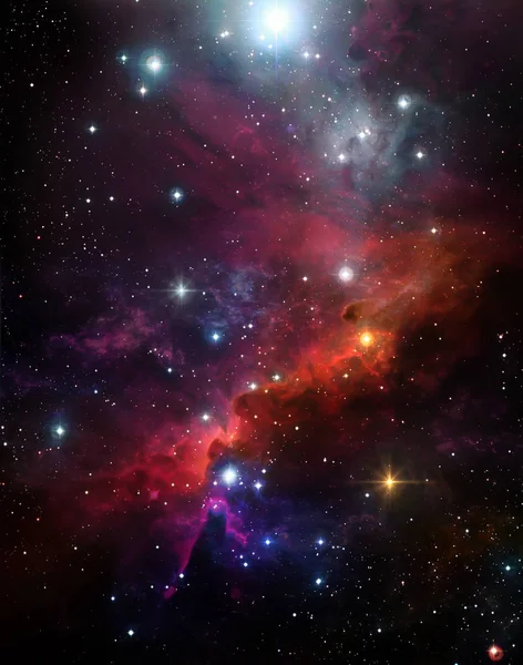 Rezumat Astronomie Fundal Fundal Frumos Cer Înstelat Negru Nori Nebuloasă — Fotografie, imagine de stoc