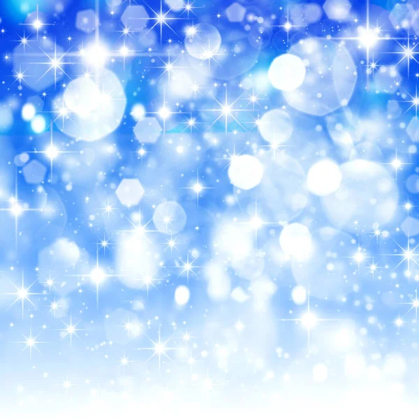 Αφηρημένα Φόντο Όμορφη Μπλε Θολή Φόντο Bokeh Φωτεινό Διακοπές Χριστούγεννα — Φωτογραφία Αρχείου