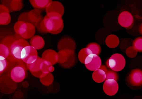 Abstract Abstract Rood Roze Cirkels Zwarte Achtergrond Bokeh Mooi Zwart — Stockfoto