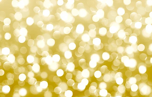 Abstract Background Lovely Golden Blurred Bokeh Bright Christmas Color Decoration — Stock fotografie