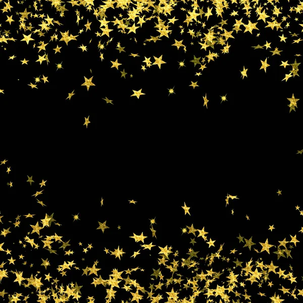 Abstract Achtergrond Zwart Kaart Vakantie Kerstmis Confetti Decoratie Drop Vallende — Stockfoto