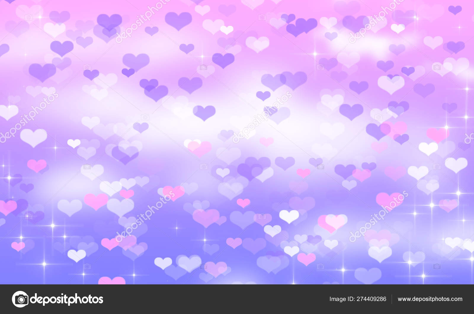Blue And Pink Hearts Wallpaper