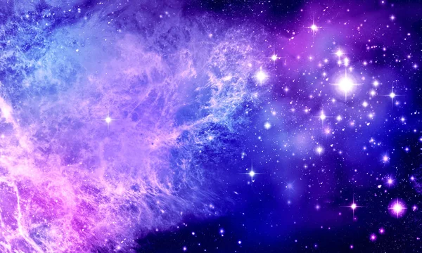 Espace, univers, nébuleuse, étoiles, espace, lumineux, multitude d'étoiles — Photo