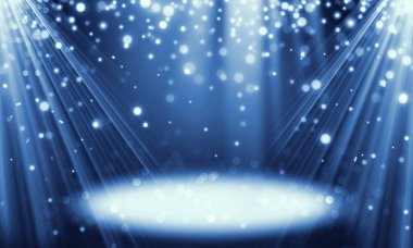 Mavi tatil arka plan, glitter, ışınları, parlak, doğum günü, sahne