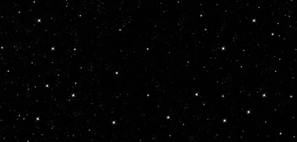 Έναστρο ουρανό, μαύρο, νυχτερινό ουρανό, λευκά αστέρια, διάστημα, μαύρο και Γουίτ — Φωτογραφία Αρχείου
