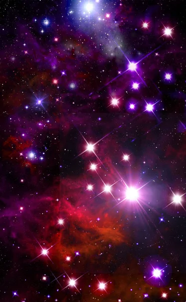Fundal spațial abstract, împrăștierea stelelor, roi de stele — Fotografie, imagine de stoc