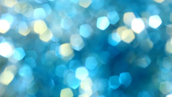 Blauw Wazig Vakantie Bokeh Achtergrond Kerstmis Nieuwjaar Glitter Licht — Stockfoto