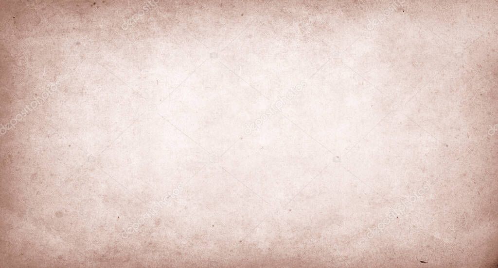 Beige vintage old paper background, rough worn paper texture copy space