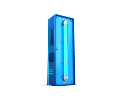 Neon ışık alfabe 3d rendering kırpma yolu ile