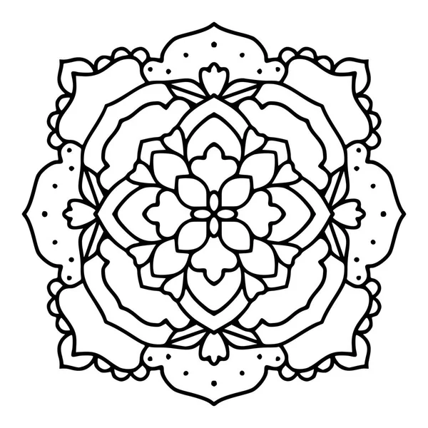 Elementos de design de mandala ornamentado único desenhado à mão . —  Vetores de Stock