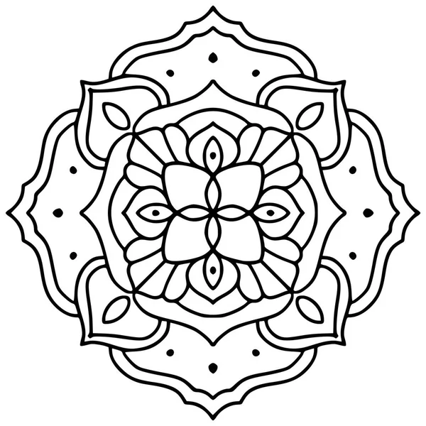 Elementos de design de mandala ornamentado único desenhado à mão . — Vetor de Stock