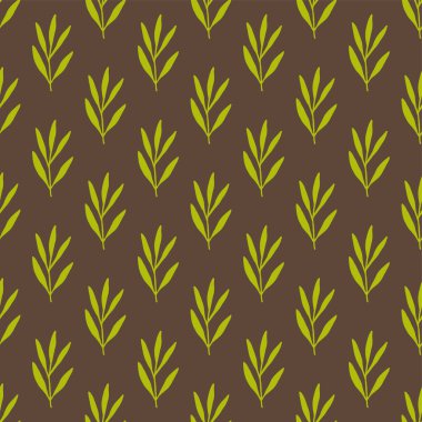 Klasik dikişsiz pastel vektör basit çiçek deseni.