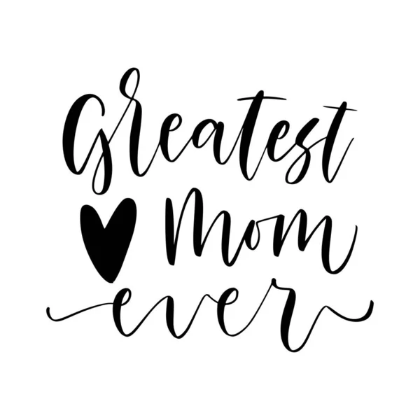 Feliz día de las madres. Composición de letras con elementos garabatos florales. — Vector de stock