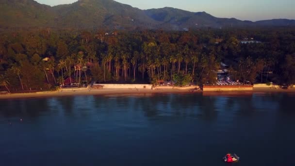 Utsikt över Koh Samui i Thailand från himlen — Stockvideo