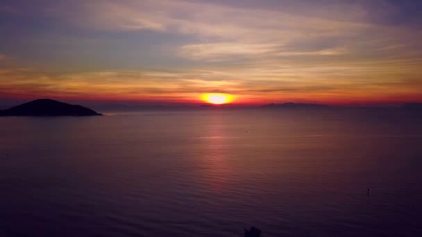 Tayland gökyüzü günbatımı — Stok video