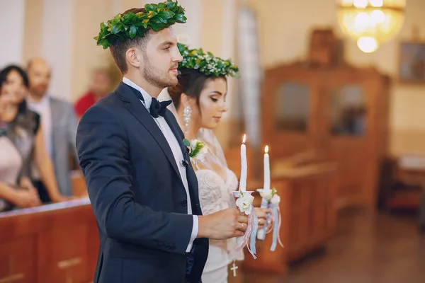 Bride with groom — Stock Photo, Image