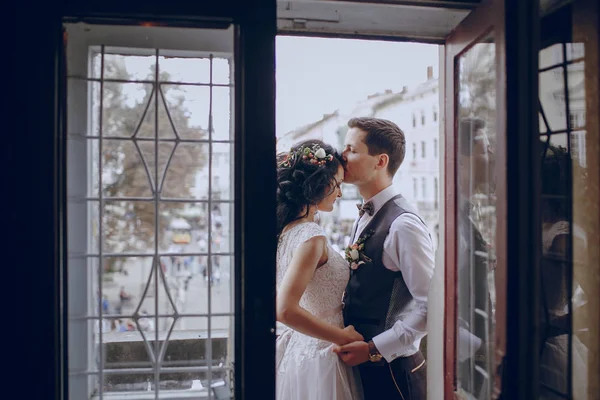 Casamento real na cidade velha — Fotografia de Stock